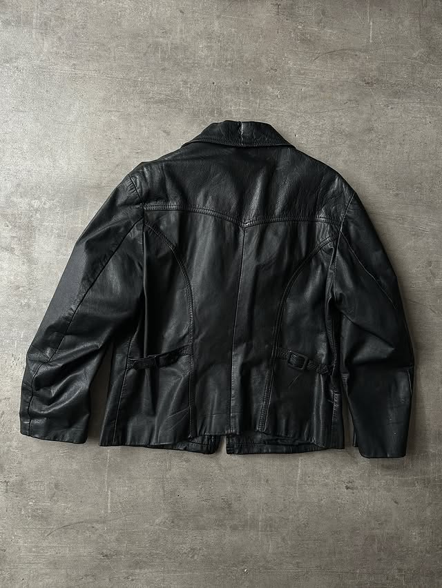 Korean Biker Jacket - Piel Genuina