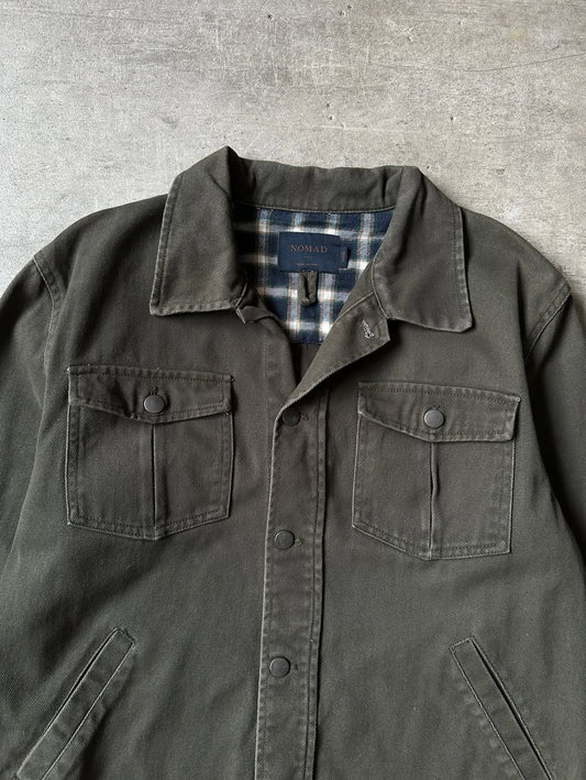 Olive Green Denim Jacket - Nomad