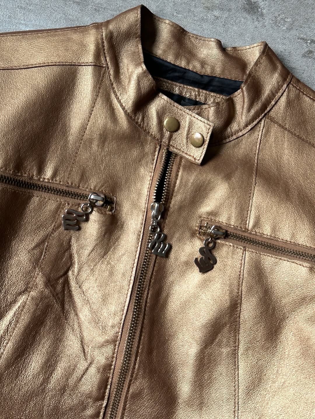 Vintage Racer Leather Jacket - Rocawear
