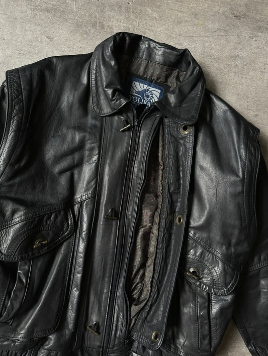 Leather Jacket - Yolifam (Hecho en México)