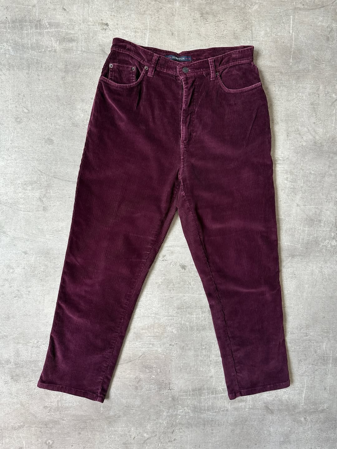 Satin Finish Corduroy Pants - Bill Blass