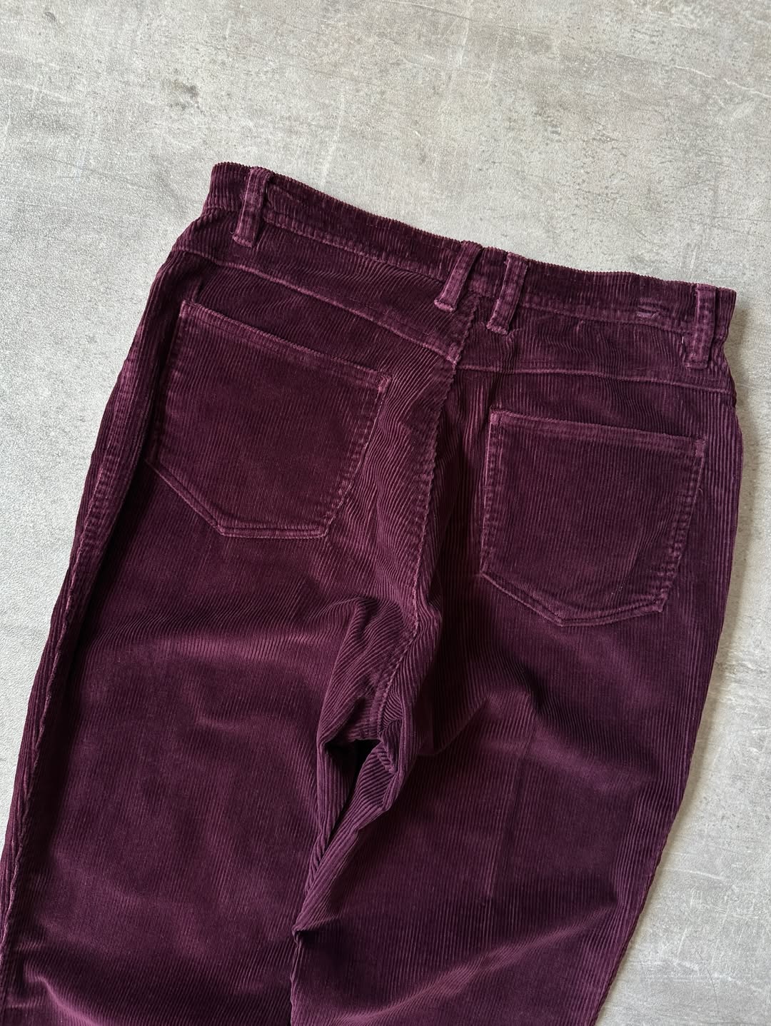 Satin Finish Corduroy Pants - Bill Blass
