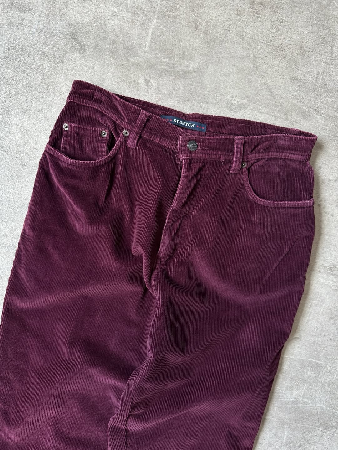 Satin Finish Corduroy Pants - Bill Blass
