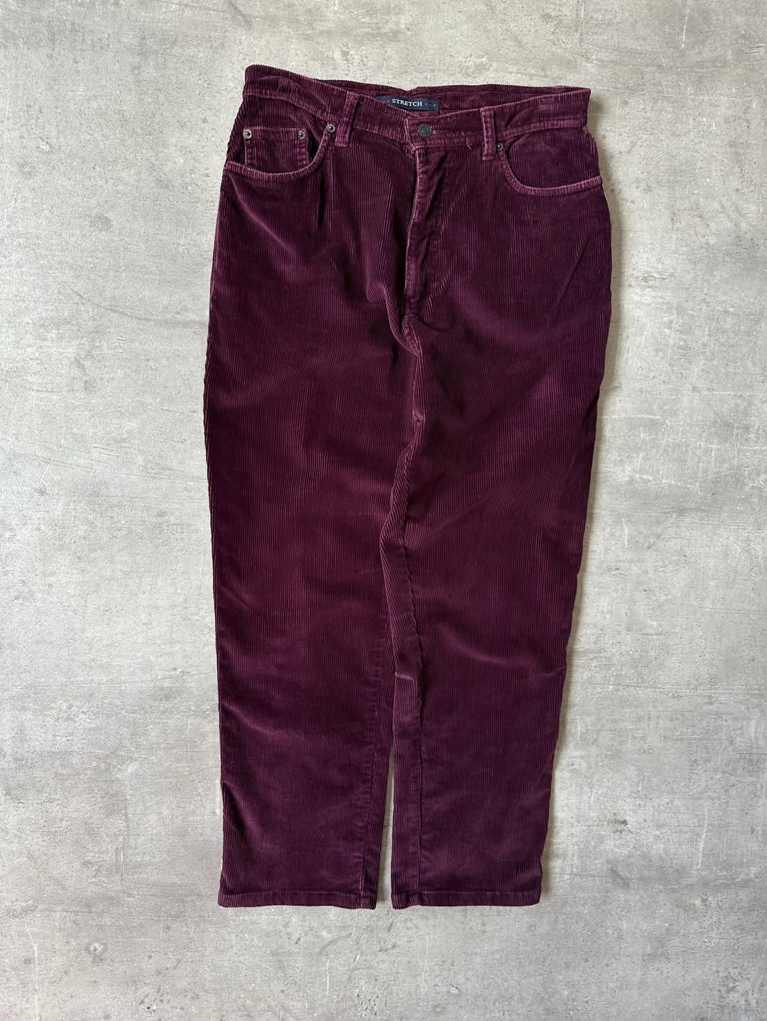 Satin Finish Corduroy Pants - Bill Blass
