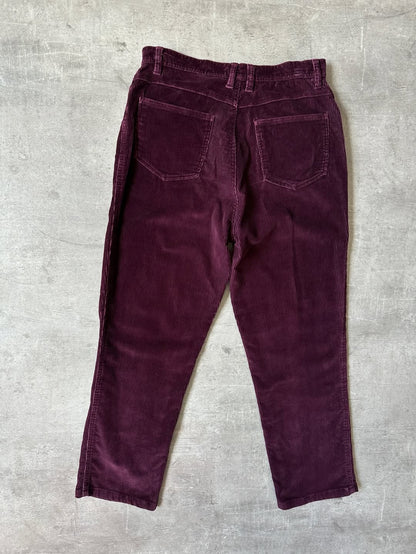 Satin Finish Corduroy Pants - Bill Blass