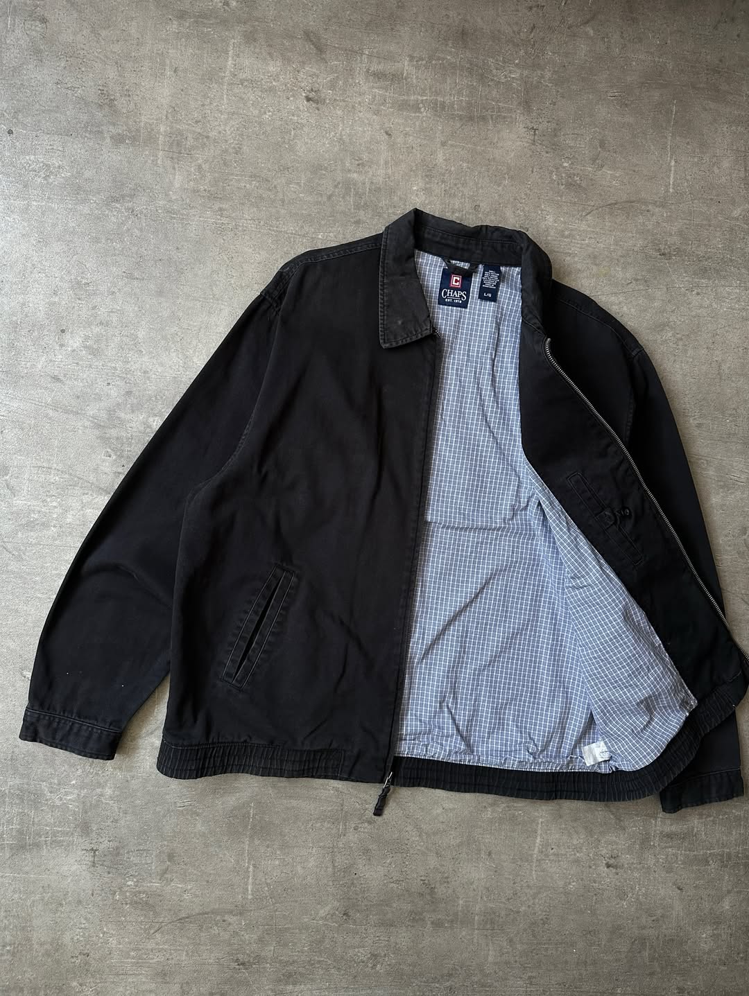 Vintage Harrington Jacket - Chaps Navy Blue