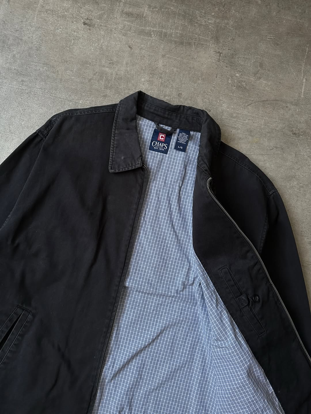 Vintage Harrington Jacket - Chaps Navy Blue