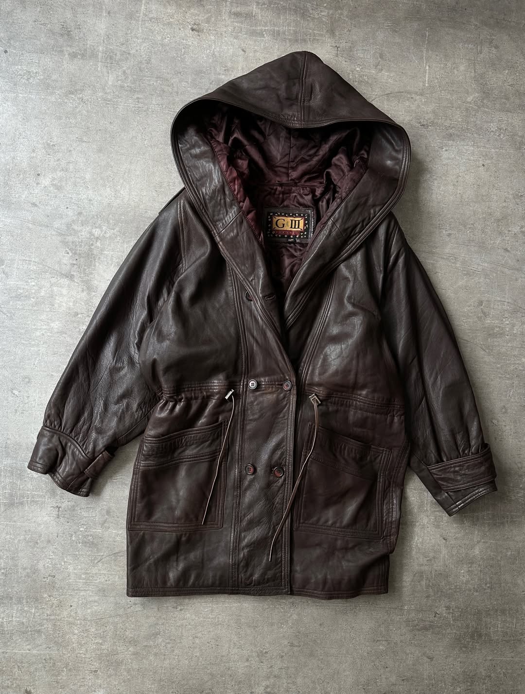 Abrigo de Piel Chocolate - G-III