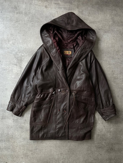 Abrigo de Piel Chocolate - G-III