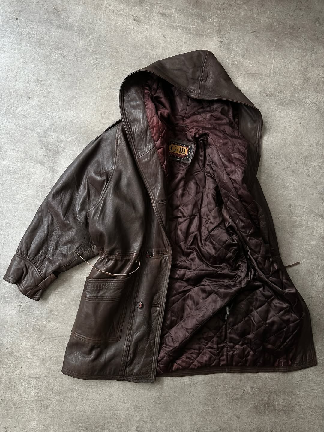 Abrigo de Piel Chocolate - G-III