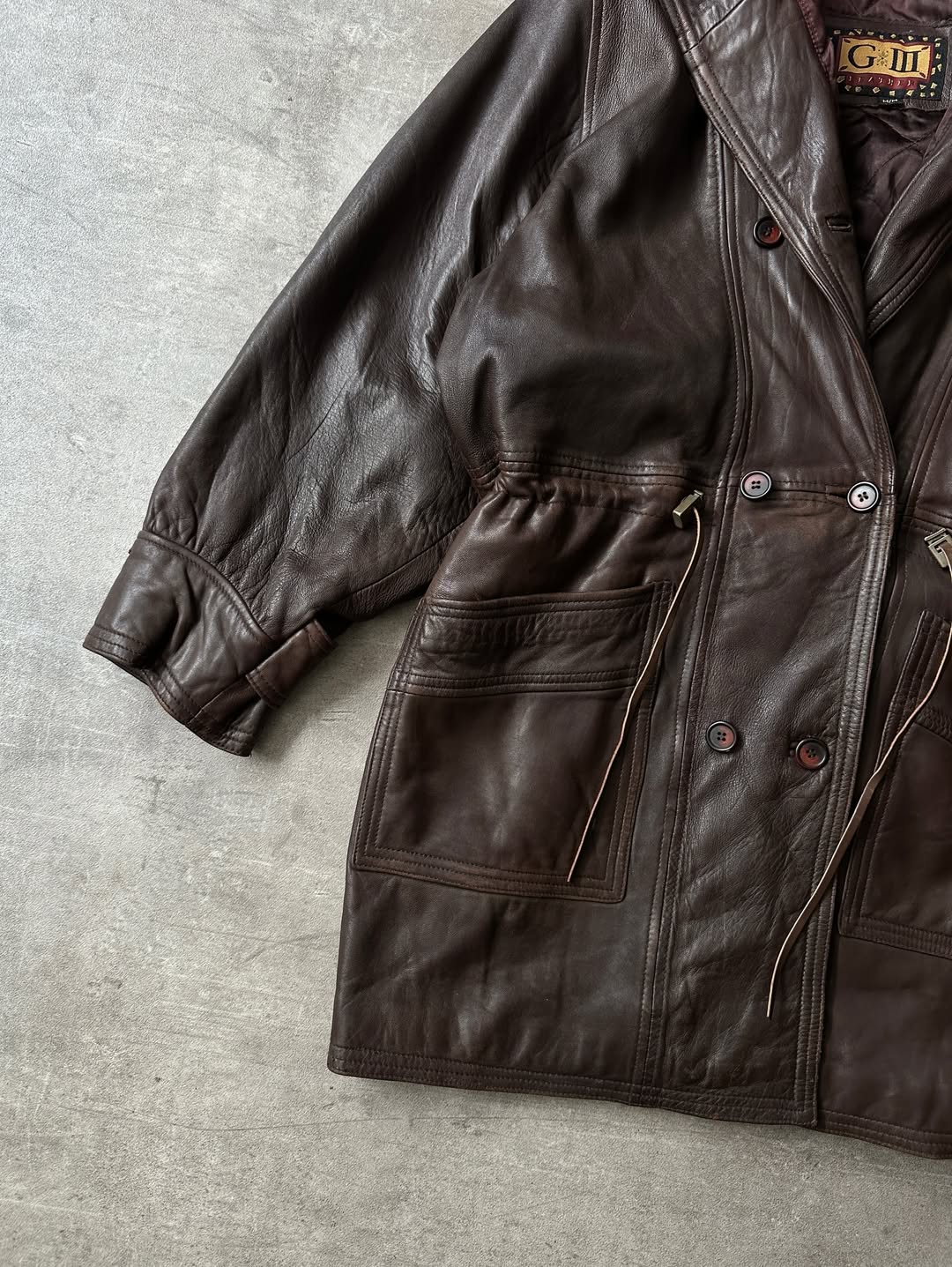 Abrigo de Piel Chocolate - G-III