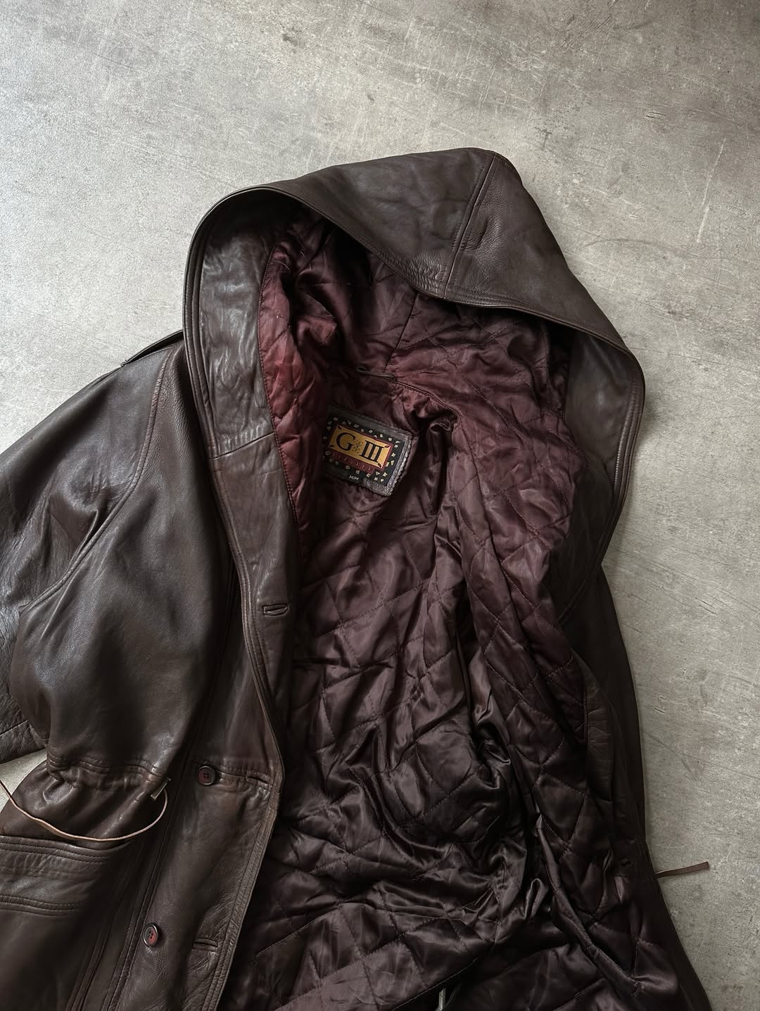 Abrigo de Piel Chocolate - G-III