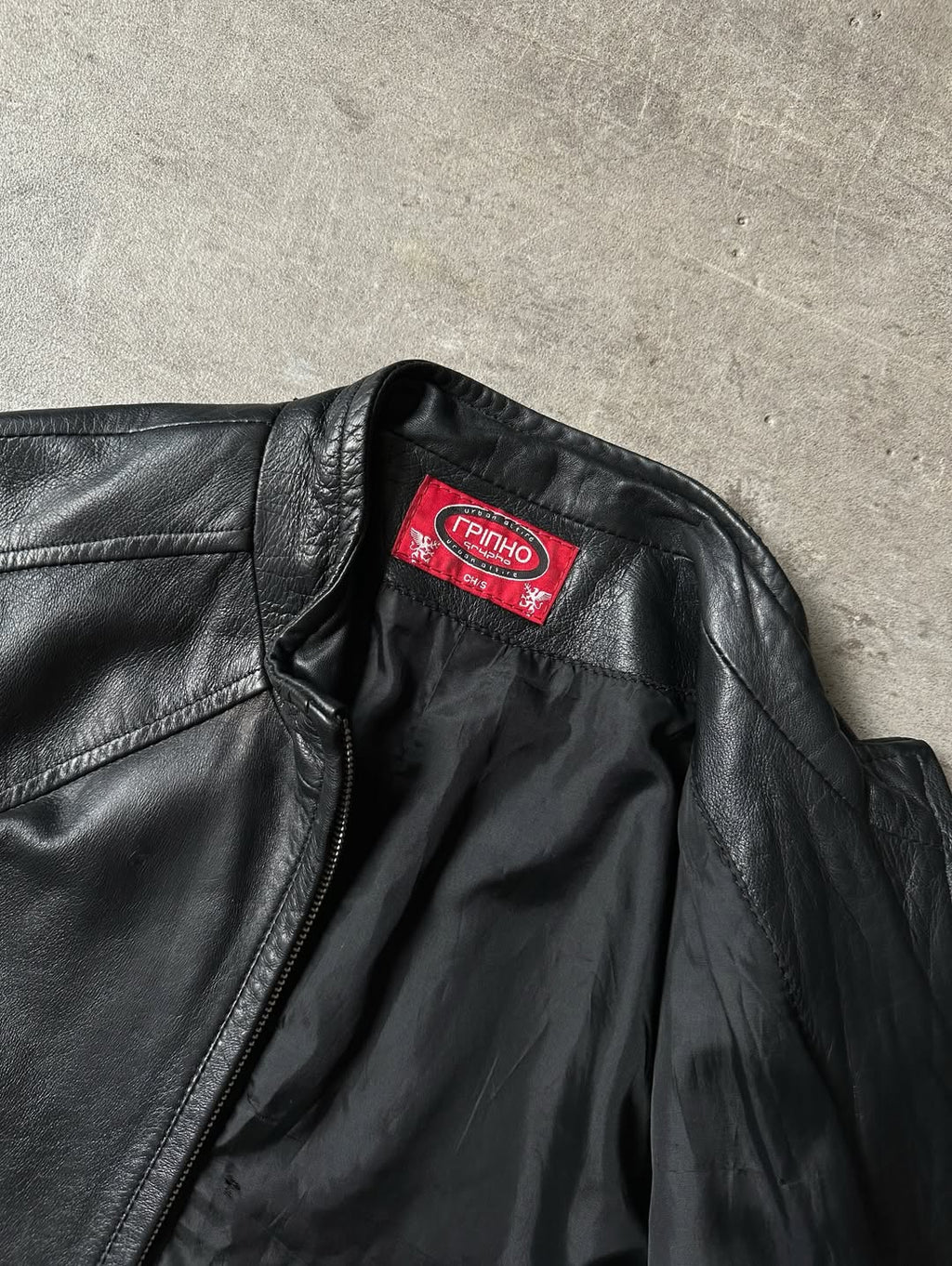 Y2K Biker Leather Jacket - Grypho