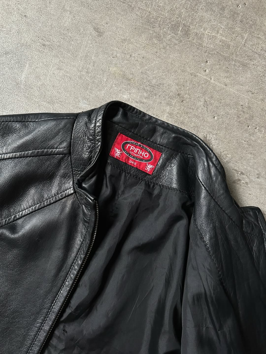 Y2K Biker Leather Jacket - Grypho