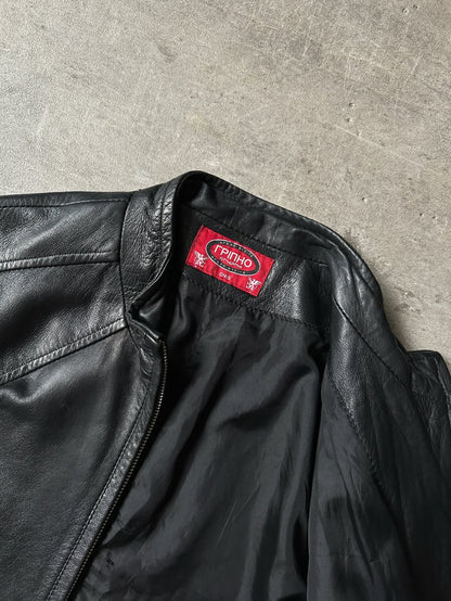 Y2K Biker Leather Jacket - Grypho