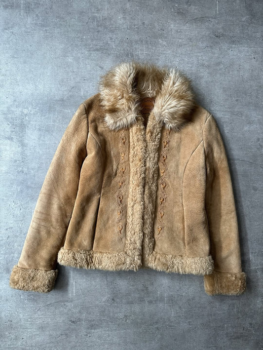 Chamarra de Gamuza Guess - Forro Sherpa
