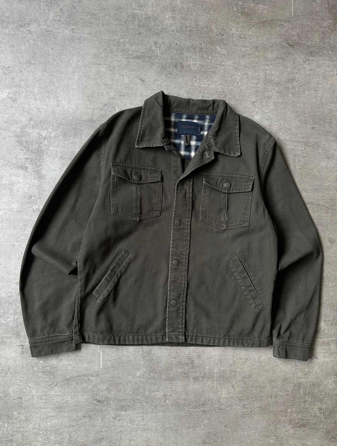 Olive Green Denim Jacket - Nomad