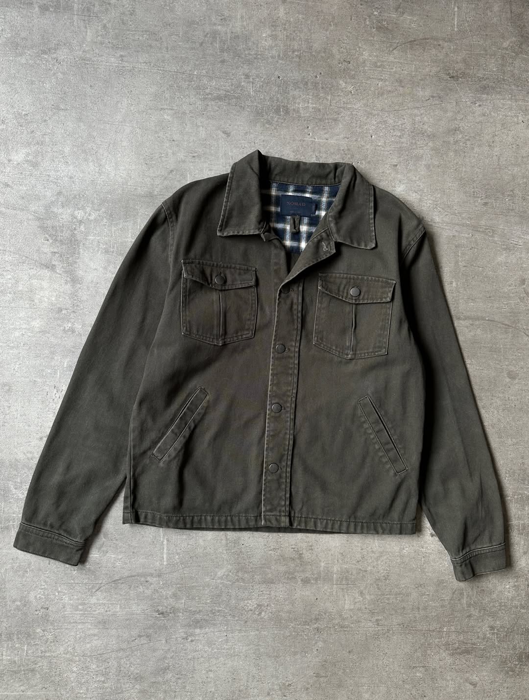 Olive Green Denim Jacket - Nomad