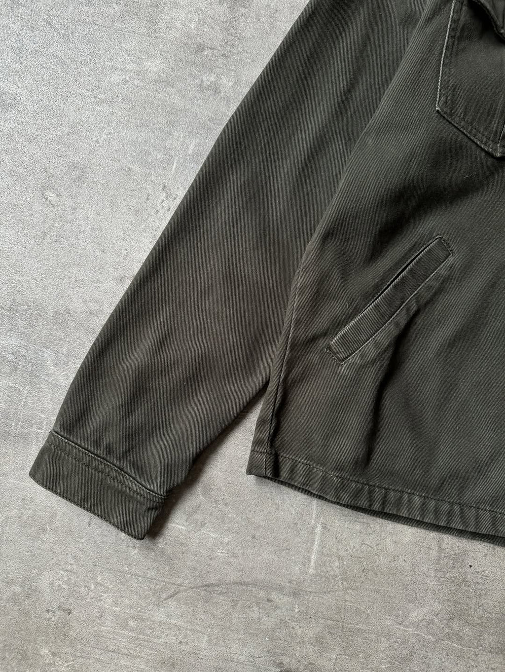 Olive Green Denim Jacket - Nomad