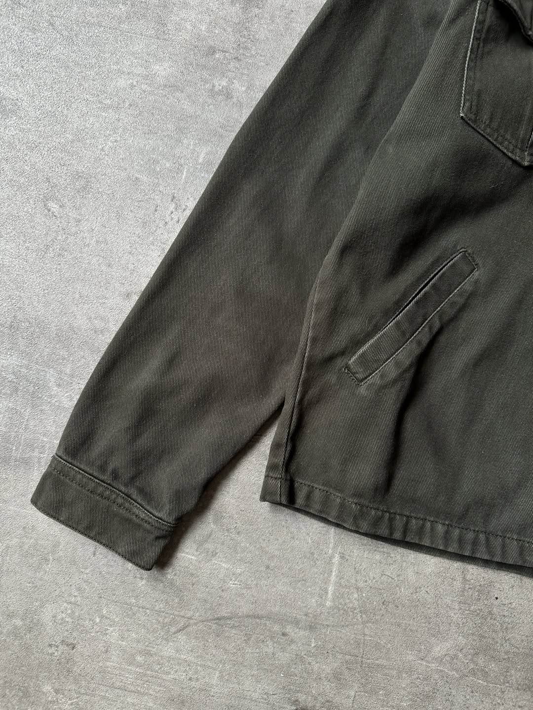 Olive Green Denim Jacket - Nomad