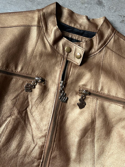 Vintage Racer Leather Jacket - Rocawear