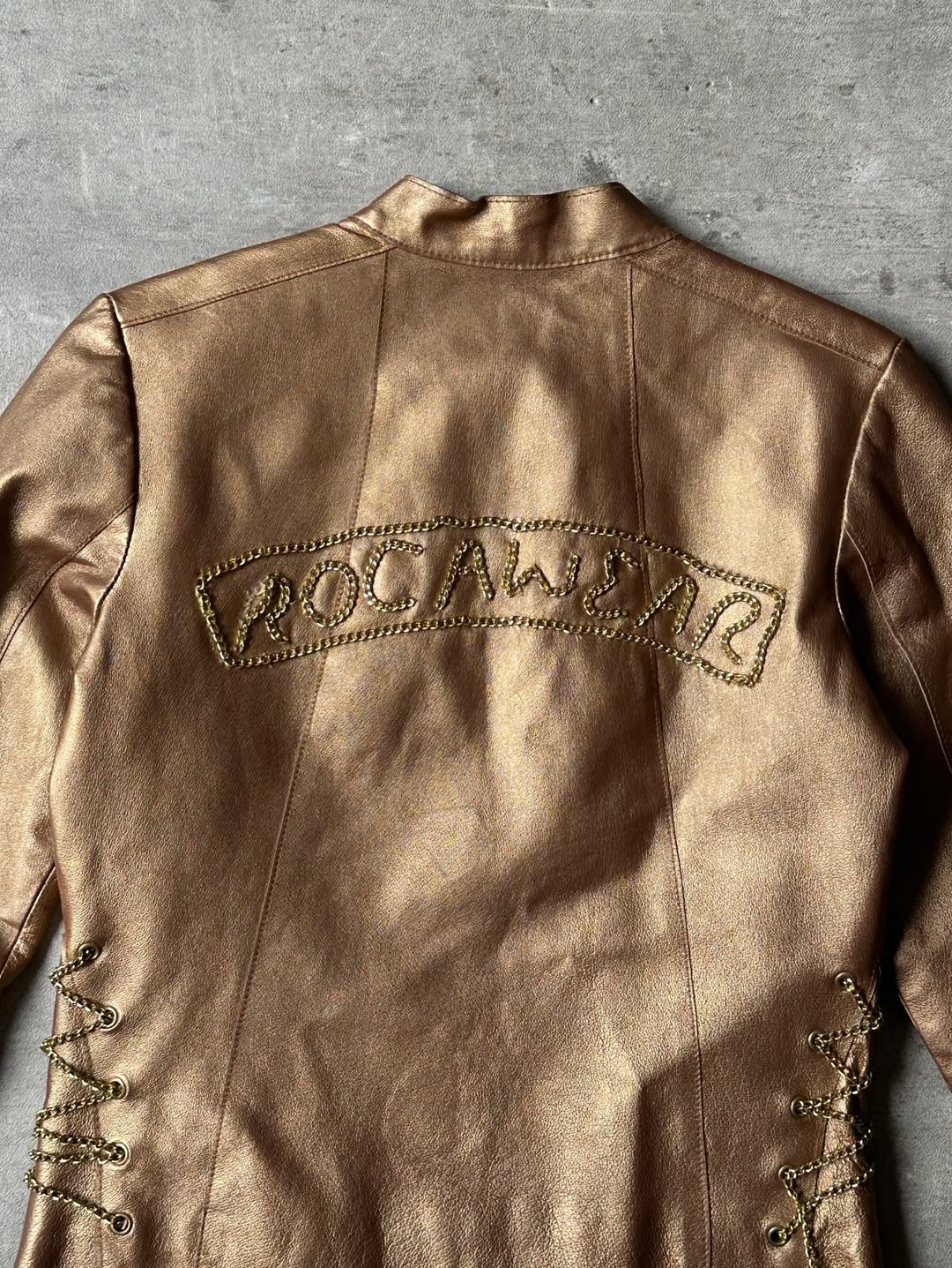 Vintage Racer Leather Jacket - Rocawear
