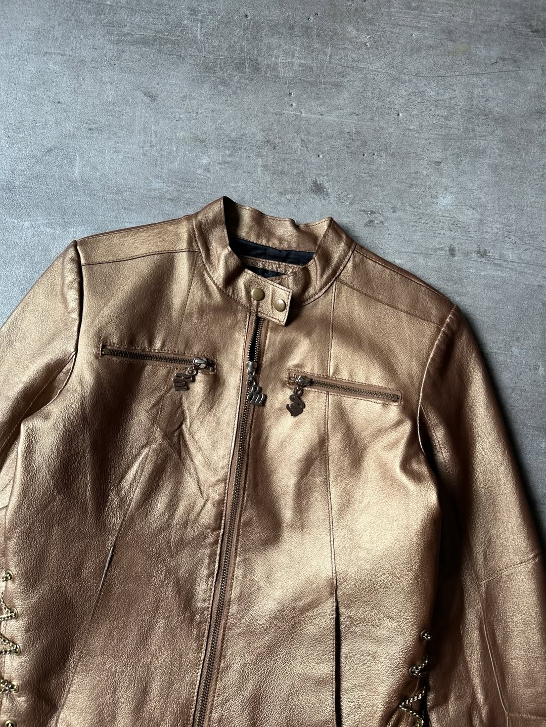 Vintage Racer Leather Jacket - Rocawear