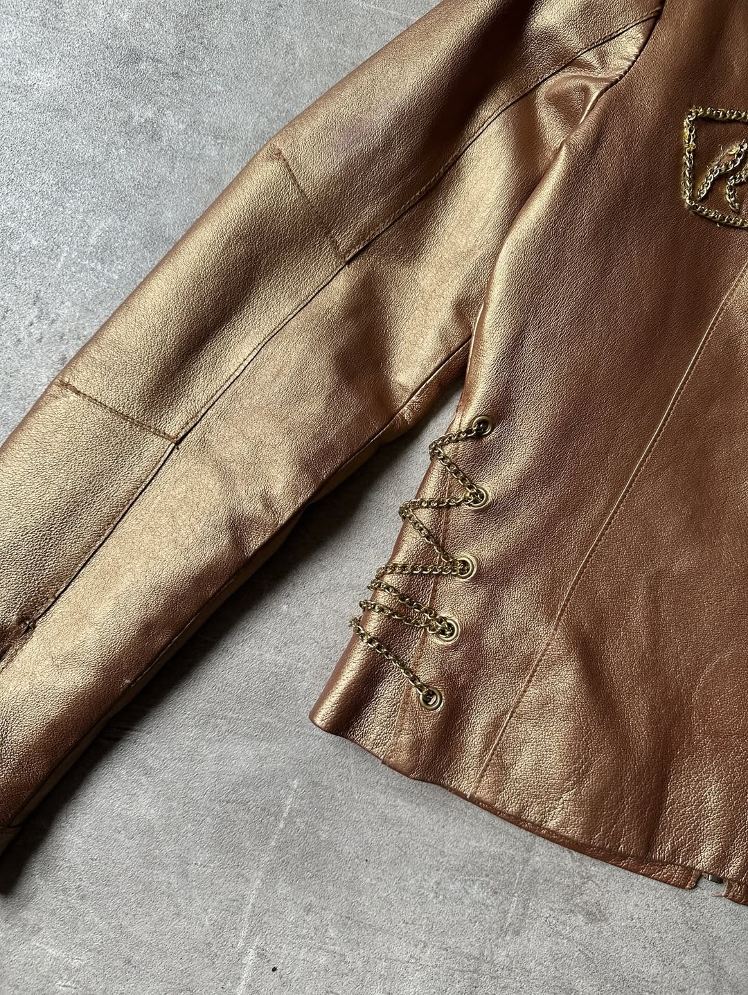 Vintage Racer Leather Jacket - Rocawear