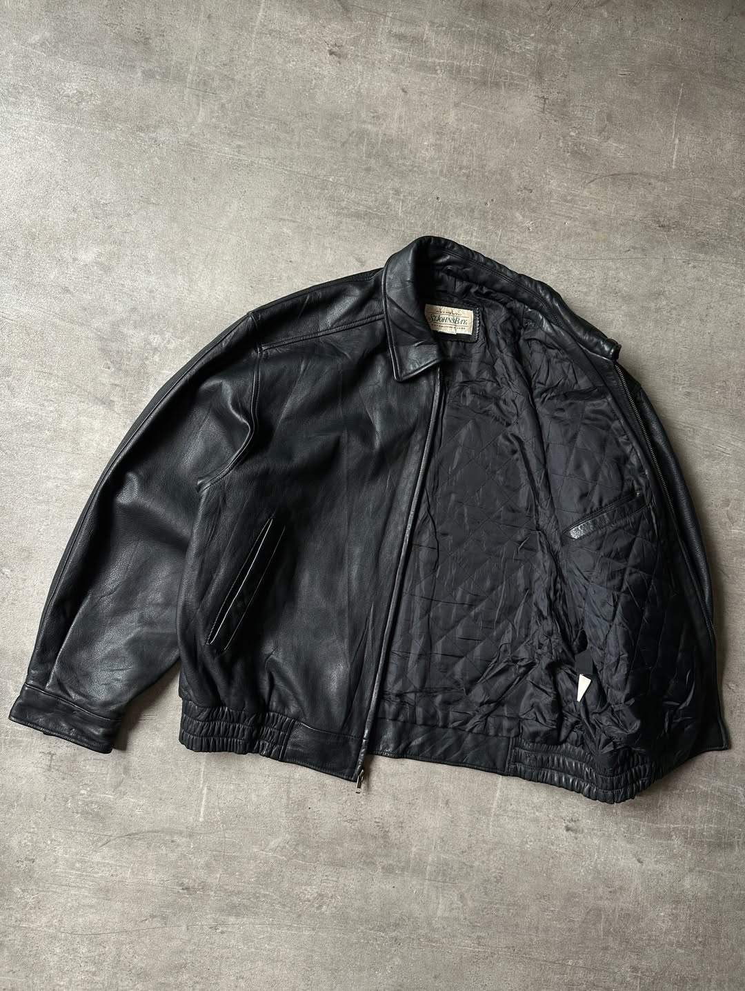Vintage Leather Bomber - St. John's Bay