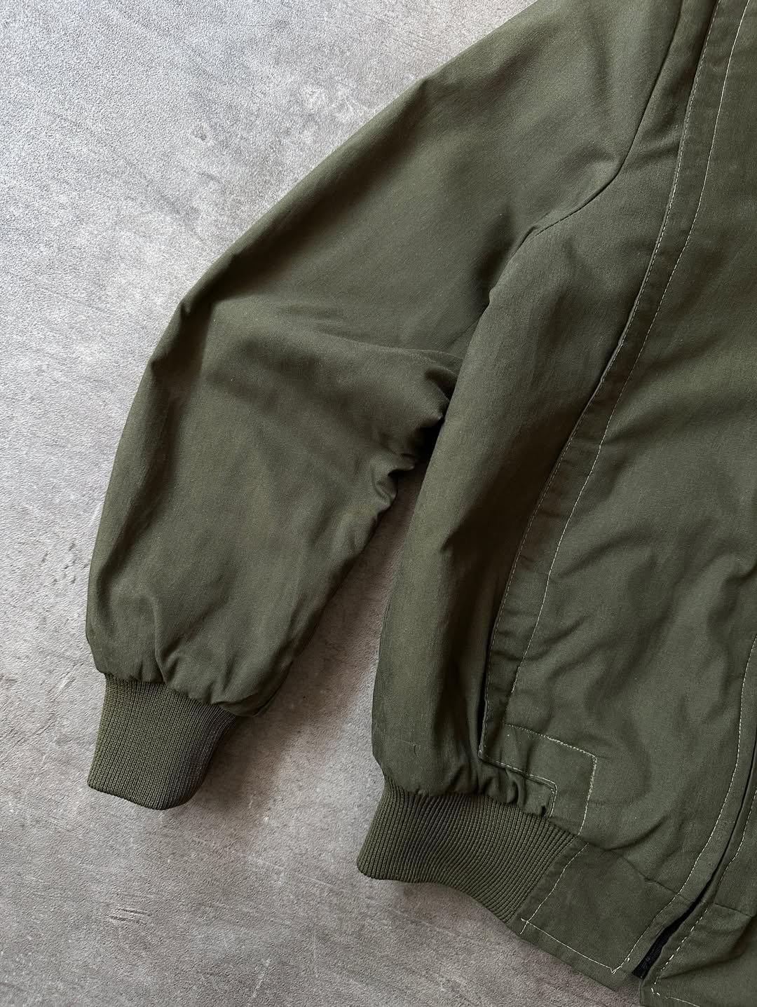 Vintage Bomber Jacket de Lona - Forro Felpa