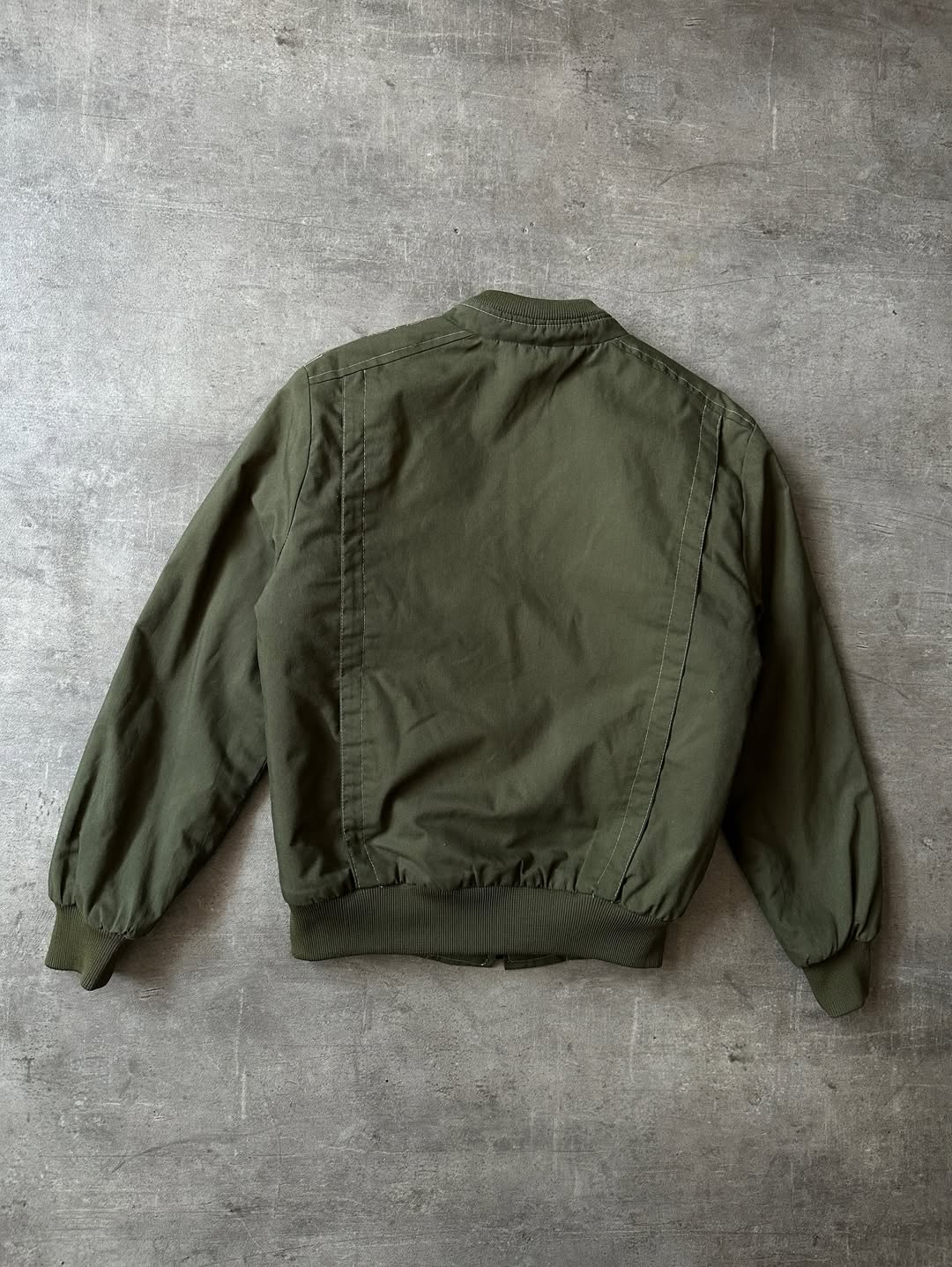 Vintage Bomber Jacket de Lona - Forro Felpa