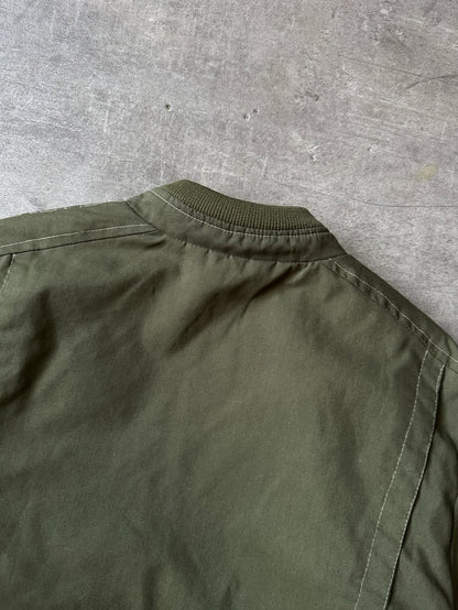 Vintage Bomber Jacket de Lona - Forro Felpa