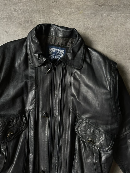 Leather Jacket - Yolifam (Hecho en México)