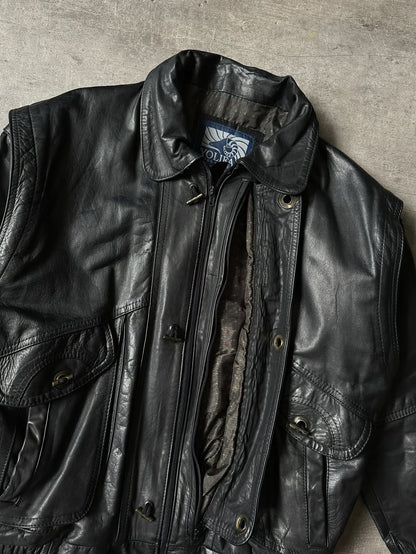 Leather Jacket - Yolifam (Hecho en México)